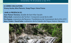 Es presenta el segon volum de la col·lecció Guilleries: Aigua i Territori “Gorgues, entre el lleure i la conservació”.